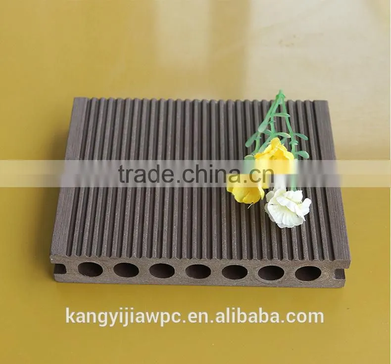 Waterproof patio outdoor high-quality good price hollow groove wood plastic composite decking wpc