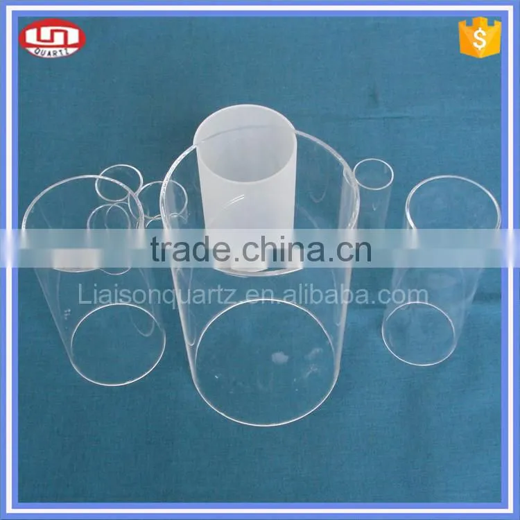 Large diameter quartz tube for tube furnace