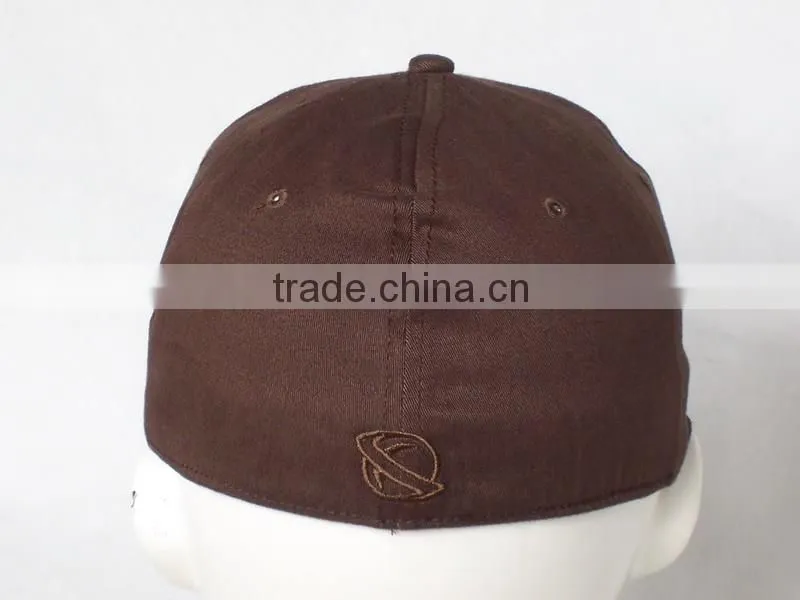 spandex cotton 3D embroidery flex fitted cap