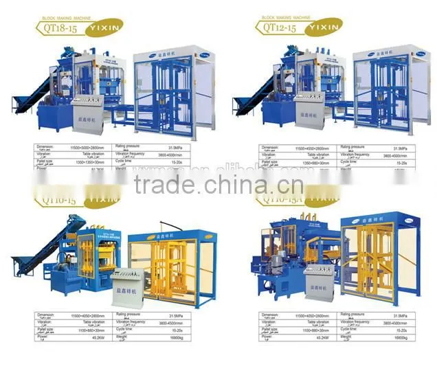 China Supplier Fully Automatic Block Making Machine Flyash Brick Making Machine