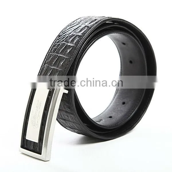 2013 Fashion Design Real Crocodile Skin Belt for Men Luxury Designer Belt