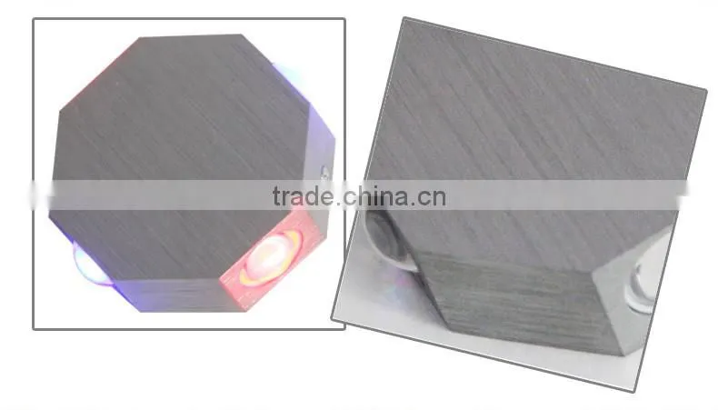 Creative aluminium 4W/8W octagon Wall led light /background led light/ Internet bar led light/KTV Wall light/Bedroom wall led