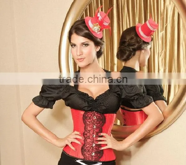 MYLOVE red fascinator clip 9cm hat hair fascinators MLGM051