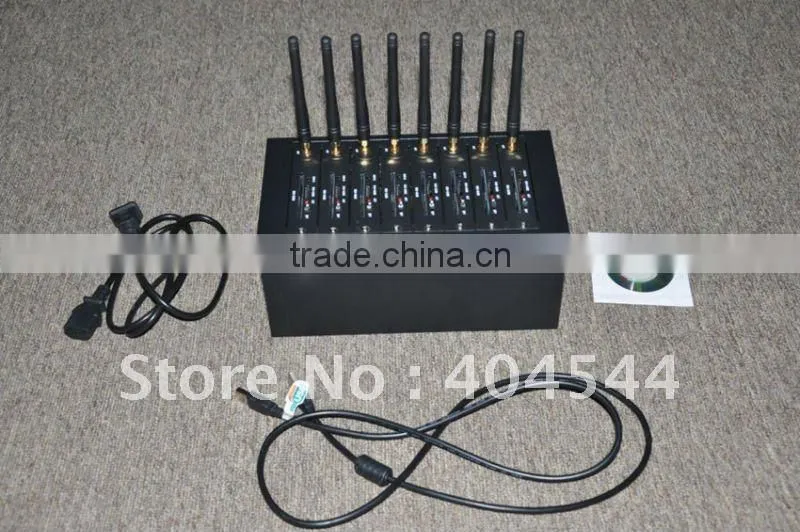 Dual/Quad-band Wavecom module 8 ports GSM GPRS SMS modem pool with USB&RS232