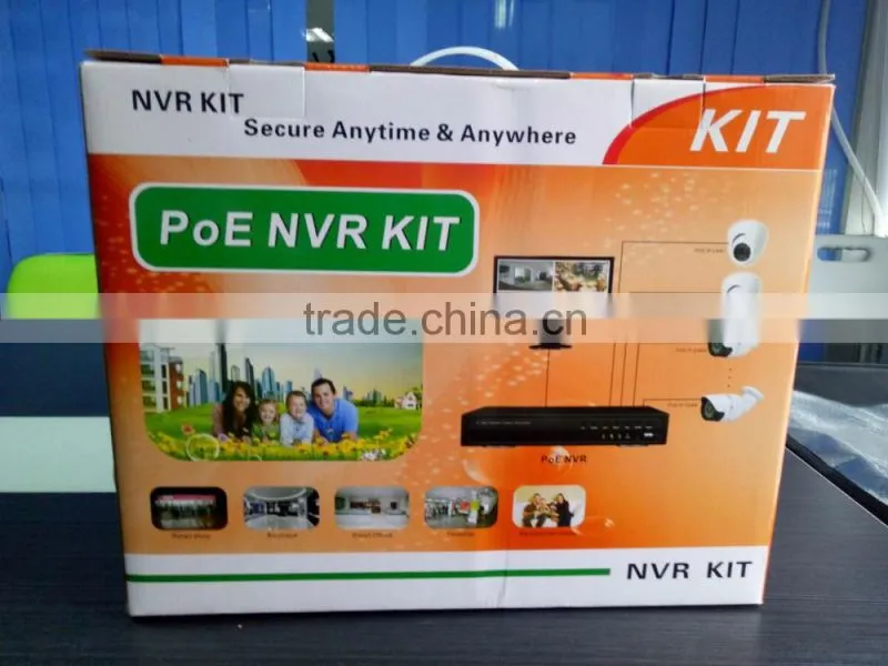 4 Camera Security System 4Channel IP PoE NVR 4TB HDD poe nvr kit