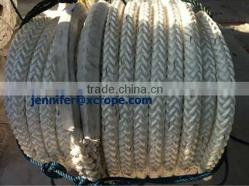Kevlar Fiber 12 strands 35mm 150M with 1.5M splice eyes in both ends