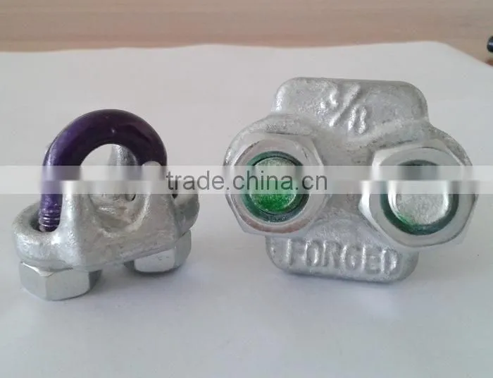 Sprayed U.S. type wire rope clip, rigging clip