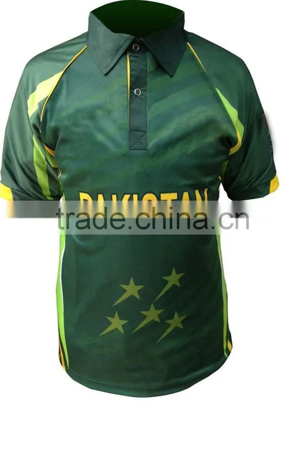 Custom Sublimation Printing Nepal Cricket Jersey 2016