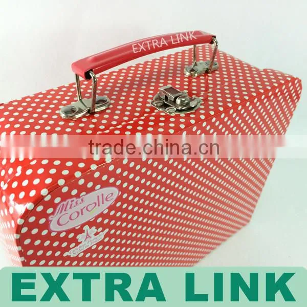 Fashion paper cardboard suitcase box for storage