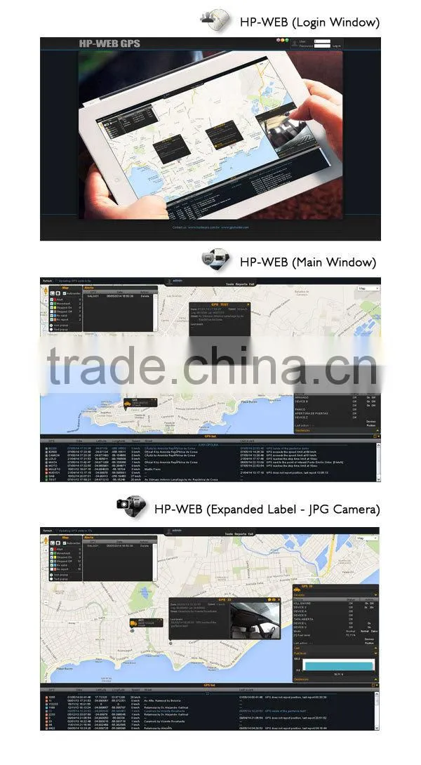 Personal GPS Tracker and Voice communicator, extended battery lifetime, SMS alerts and Email alerts - Mod HPTRACKERXV