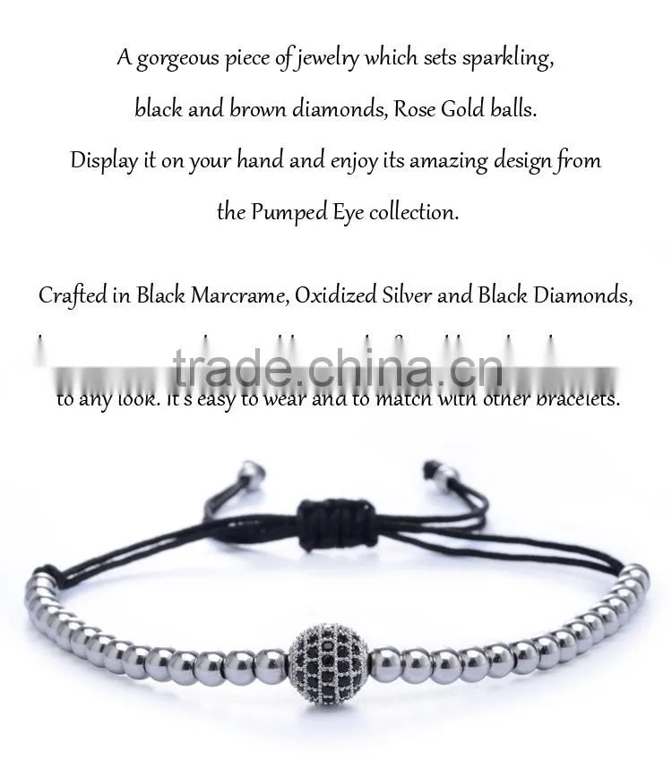 2016 New Mesh Magnetic Resin Material Stardust Bracelet Jewelry Black