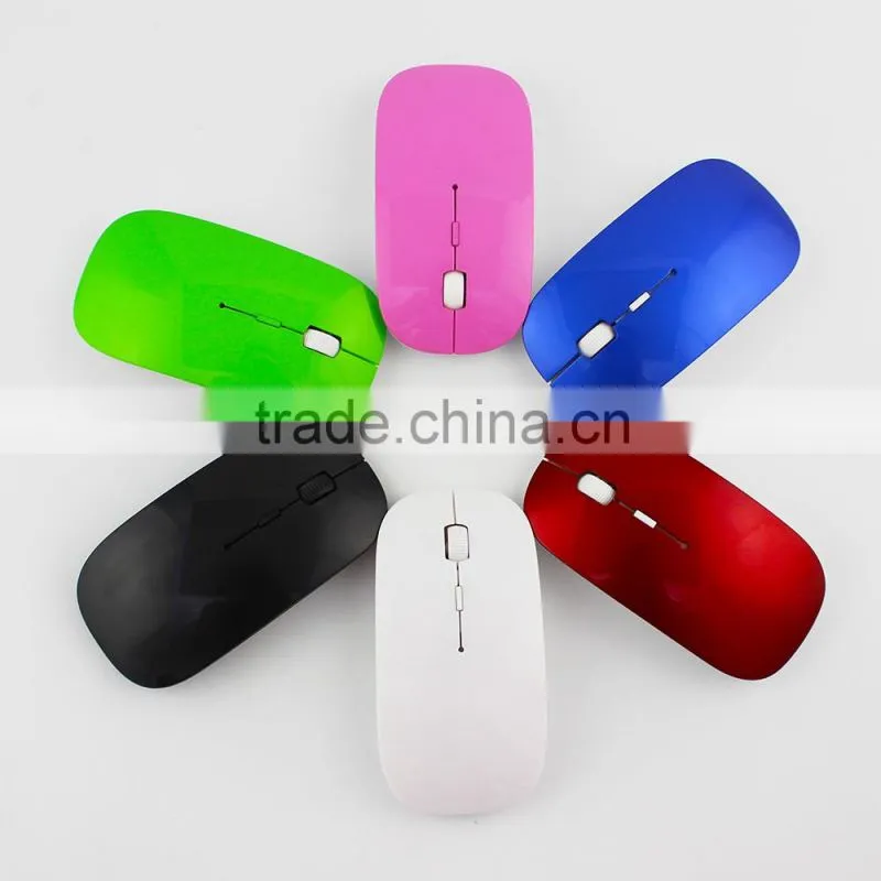 Ultrathin USB 2.4G Wireless Optical Mouse For PC Laptop Desktop multicolor Choose