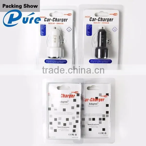 2016 Newest Electric Car Charger Radio Type Two Ports USB Radio Car Charger Power Supply