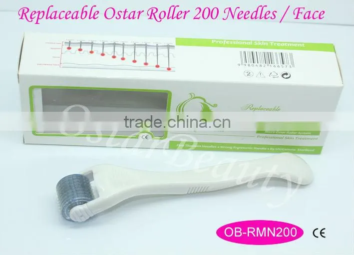 Derma roller needles auto mts dermaroller wrinkle eraser --(Replaceable Derma Roller )