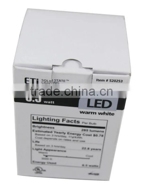 paper packaging box for LED downlight