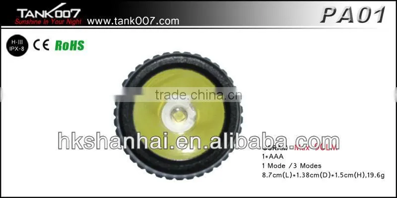 TANK007 PA01 penlight/caplamp