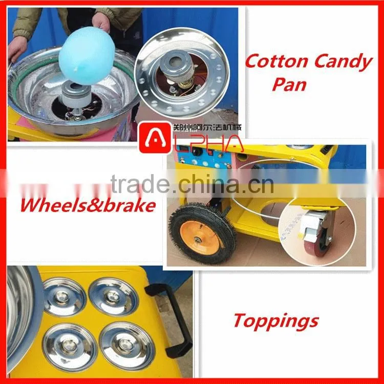 Automatic artificial flowers cotton candy floss machine for sale