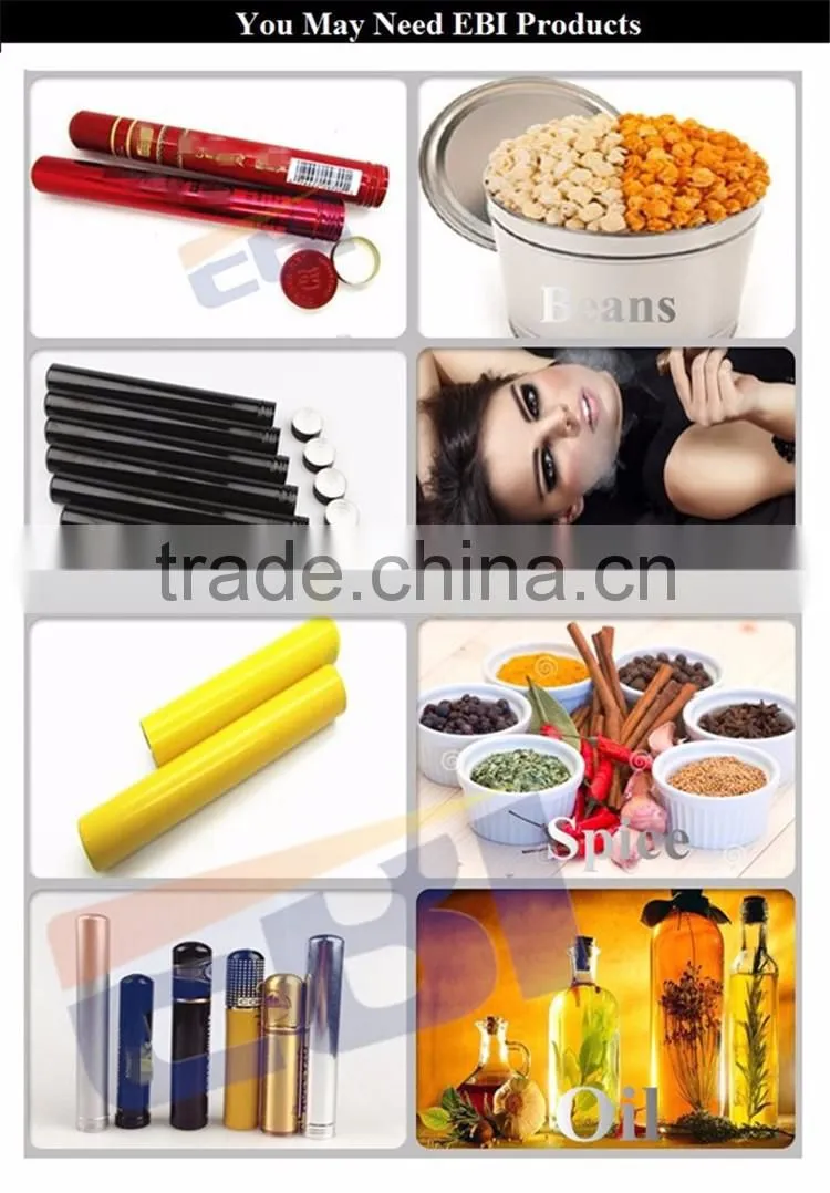 Aluminum tube for chocolate package
