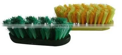 wooden back dandy brush with pp bristles