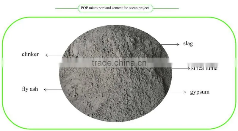 POP micro portland cement prices for ocean project