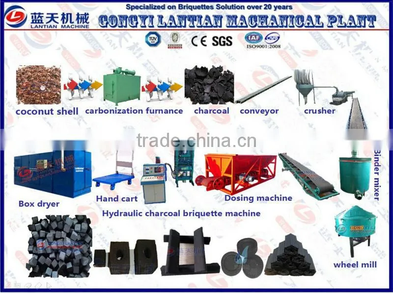 Lantian Brand Hydraulic and mechanical types shisha briquettes machine