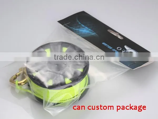 plastic dive reel fly reel nylon reel with brass hook