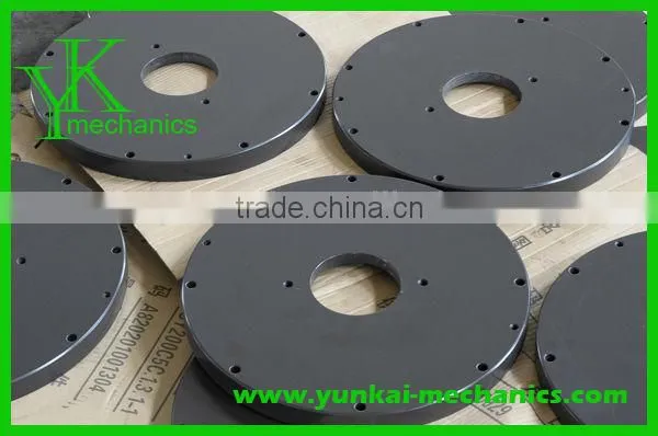 Pipe flange with black anodizing, flange with precision cnc machining and cnc turning