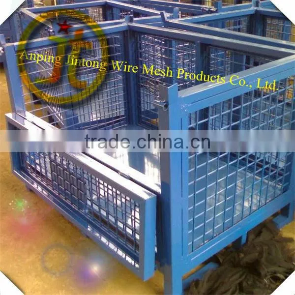 galvanized rolling wire mesh storage container