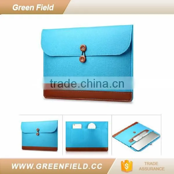 Green Field 13.5 laptop sleeve case eco-friendly felt 2017