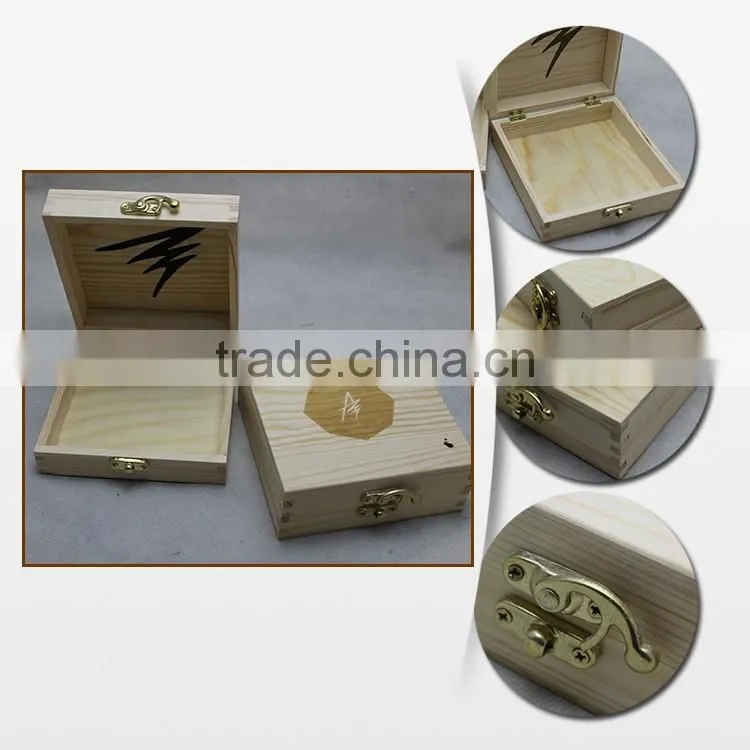 Unfinished wood tea boxes custom wood tea chest