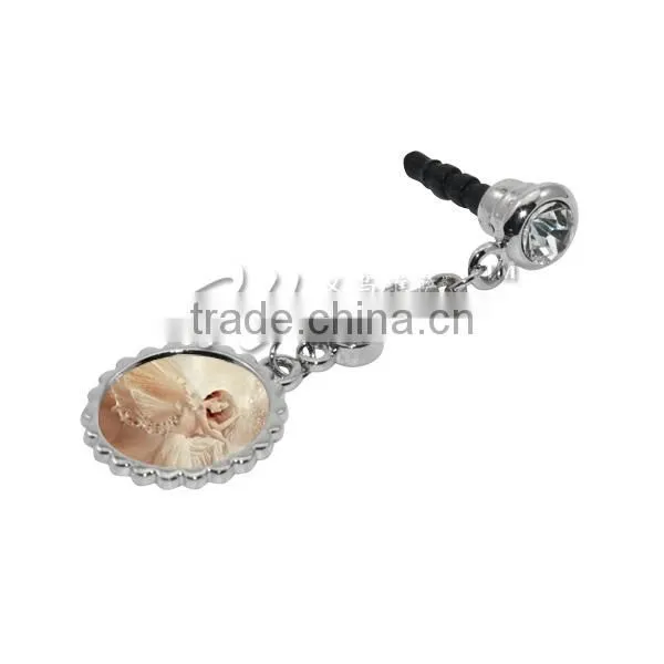 2015 New Mobile Phone Accessory Sublimation Metal Earphone Stopper