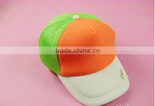 kids pritty sanwich baseball cap/kids spiderman baseball cap