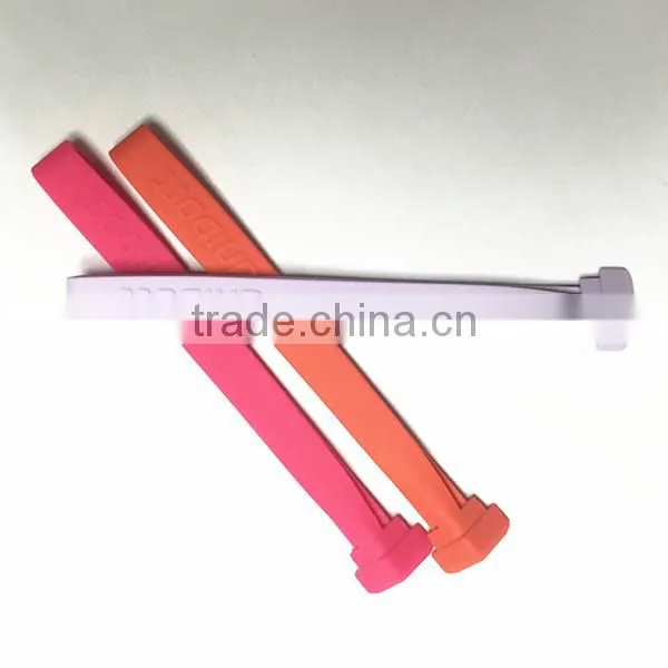 Fashion design eco-friendly simple life silicone rubber lanyard