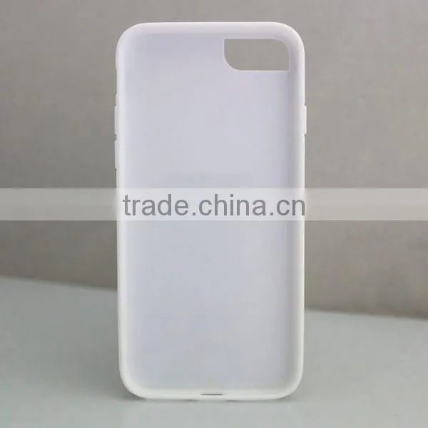 Hot sale TPU PC mobile phone case with groove on backside for iphone 7/7plus