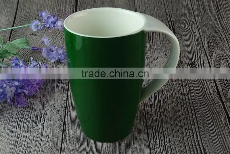 wholesale 400ML Glaze color porcelain coffee mug promotional mug