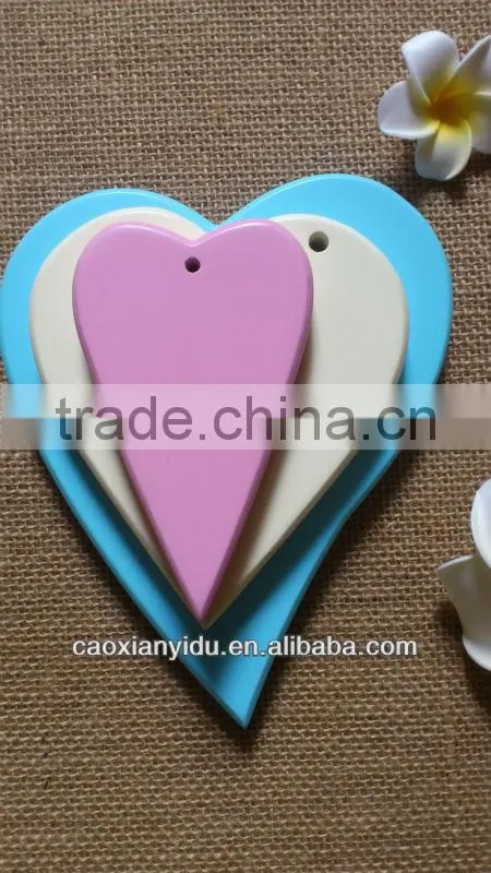 Fancy Wooden Wedding Decorative Heart Can Hanged High Quality