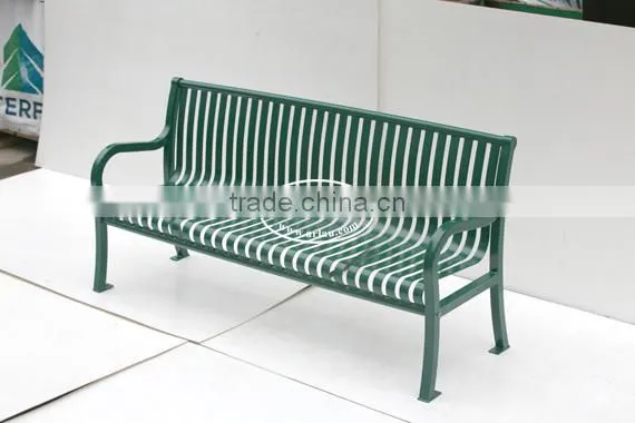 Arlau Bistro Armed Chairs Garden Furniture,Garden Metal Park Bench,Steel Public Bench