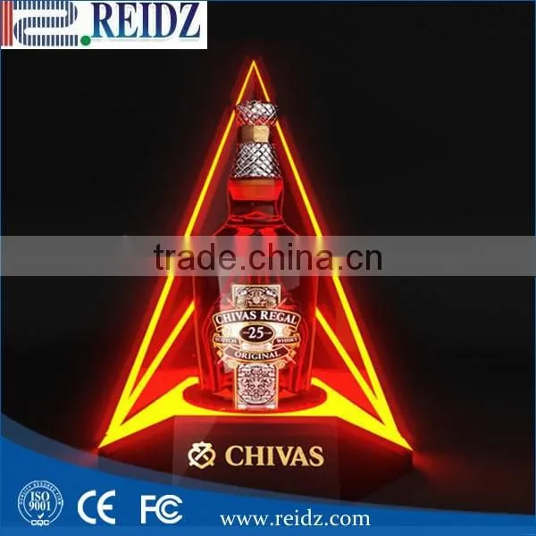 Alibaba led light bottle holder bar shelf liquor rack bar