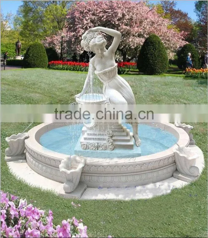 hand carved western style design marble stone mermaid fountain beautiful marble stone mermaid statue fountain