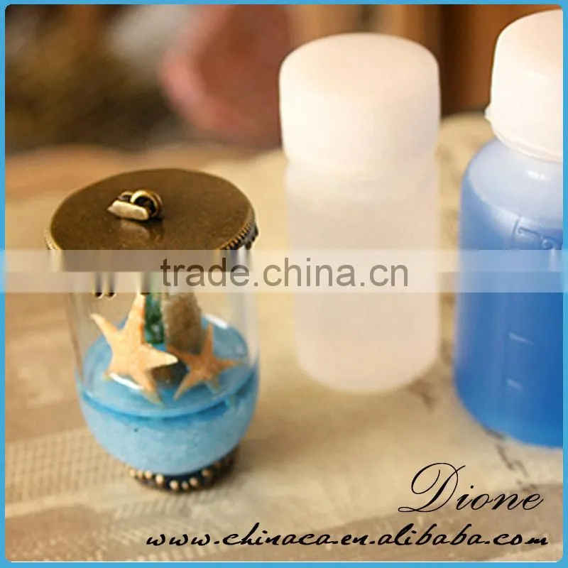 10/12/14/16/18/20/25MM Glass Ball Starfish Necklace Pendant,DIY bottle pendant, mini glass globe jewelry