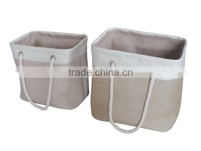 Cotton Rope Handles Laundry Bag For College Dorm Room And Households