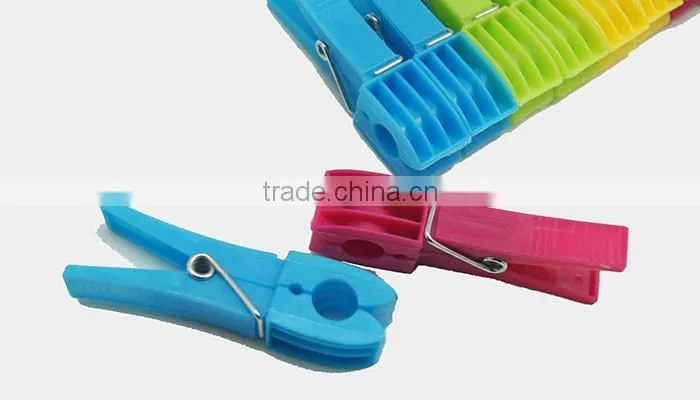 Eco-friendly decorative plastik stainless steel spring clothespin