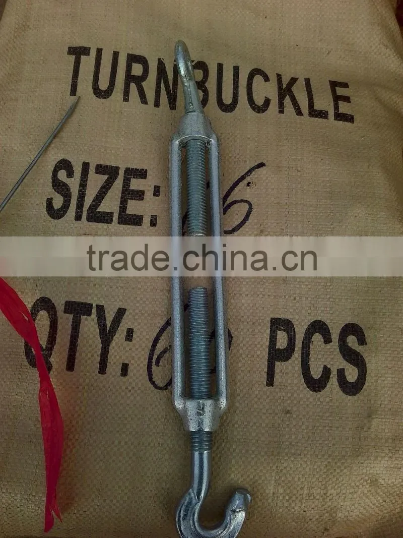 Din1480 standard turn buckle/carbon steel pin