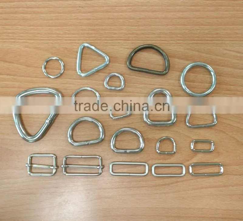 Steel Wire Form High quality End Bar Buckle with prong black color, nickel plate, Brass Plate