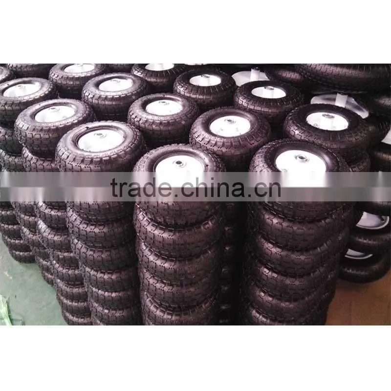 10inch 3.50-4 Metal Rim Air Pneumatic Wheel for Hand Truck