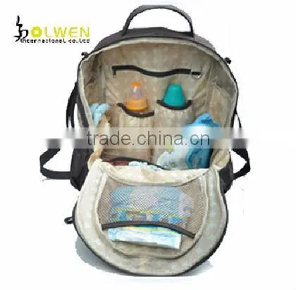 high-capacity diaper bag with microfiber