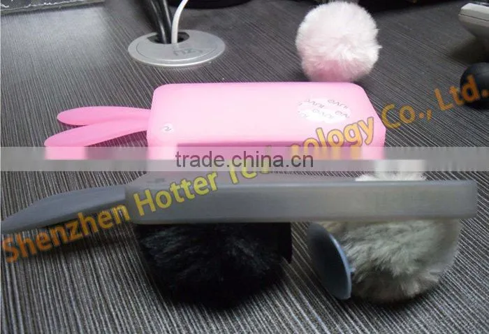 Hot Pink Bunny Rabito silicone Case Cover For iPhone 4