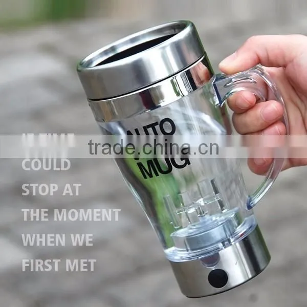 New Arrivel Professional Custom Automatic Electric Stainless Steel Self Stirring Creative Gift Cup