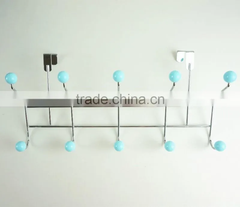 43018 Muticolored Bead Home Storage Decoration Coat&Hat Rack with 10 door Hooks