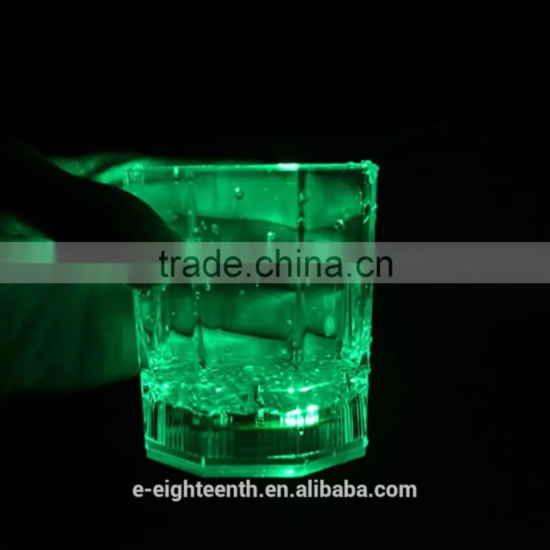 2016 fancy Mini LED Colorful Bar Pub Beer Wine Cup Party Flashing Light Glass mug